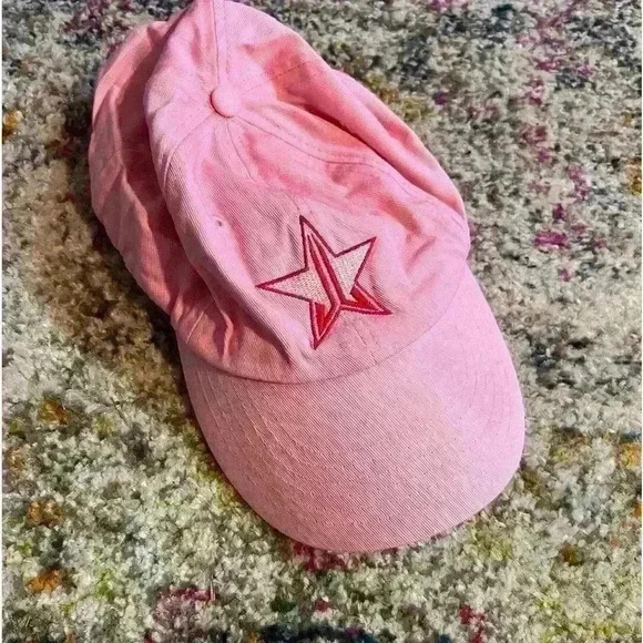 Jeffree Star pink star baseball cap, GUC, Jeffree Star Cosmetics - Picture 1 of 3